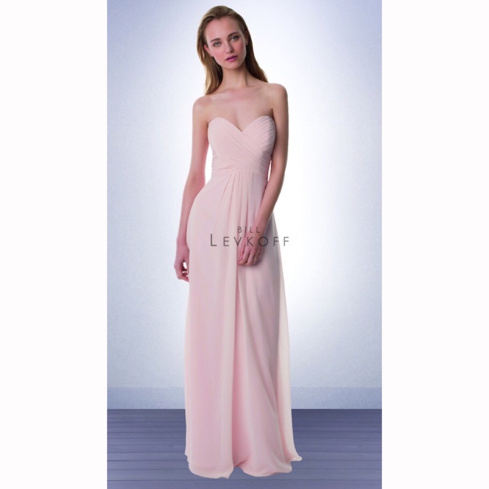 petal pink BILL LEFKOFF dress